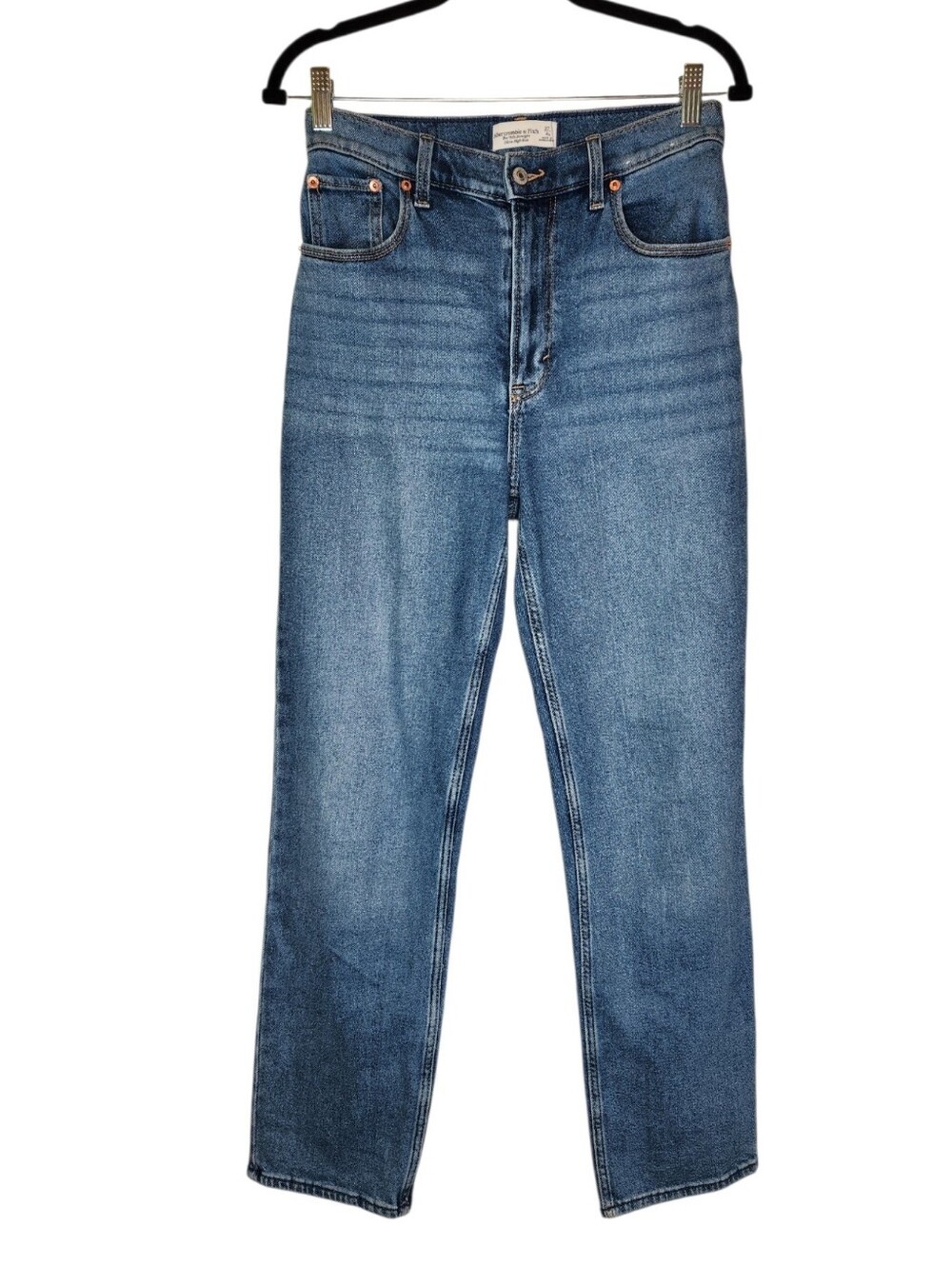 Abercrombie & Fitch 90s Straight Ultra High Rise Jeans Blue 27/4R